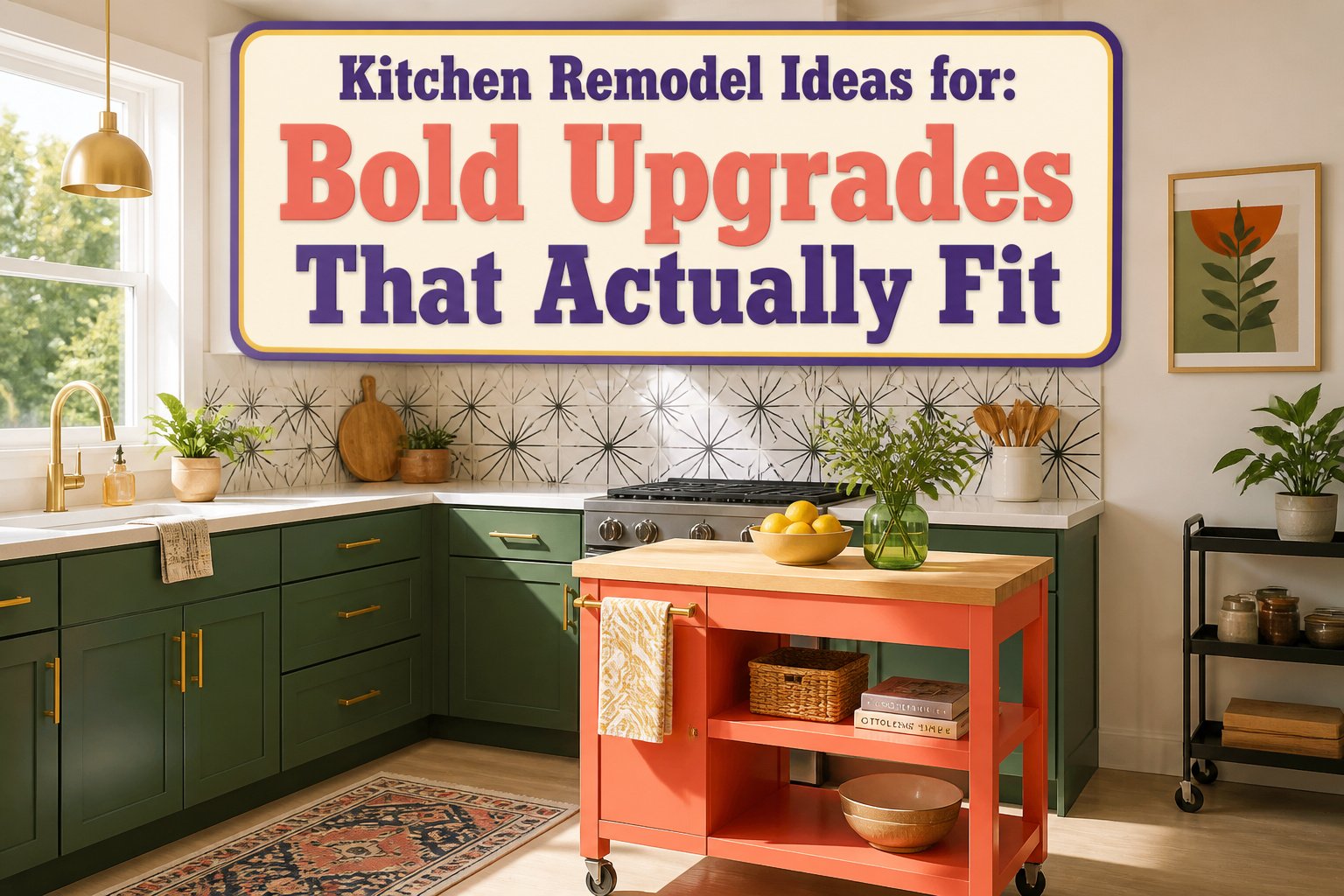A modern kitchen featuring various remodel ideas and design elements.